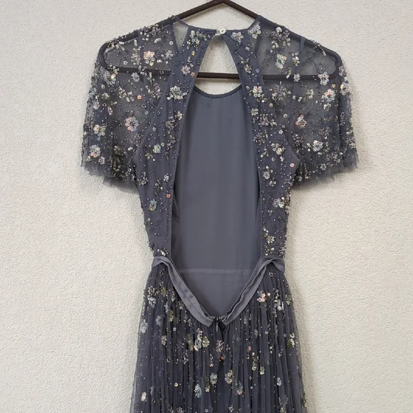 Needle & Thread Blue Embellished Maxi Dress - Picture 4 of 8